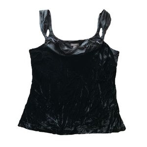 Ann Taylor Vintage Black Velvet Fairy Cami Top